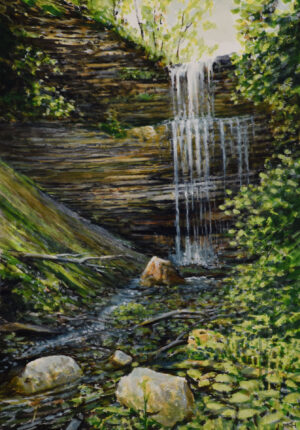 "Woodland Waterfall"