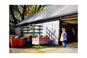 "Book Road Farm Market" Signed Paper Print