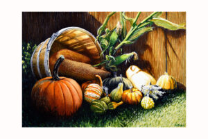 Harvest Basket" Signed Paper Print