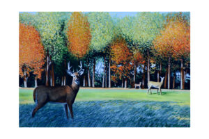 "In the Back Forty" Signed Paper Print