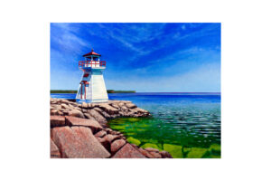 "Lions Head Lighthouse" Signed Paper Print