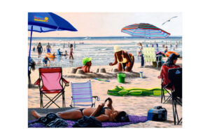 "Sandcastles" Signed Paper Print