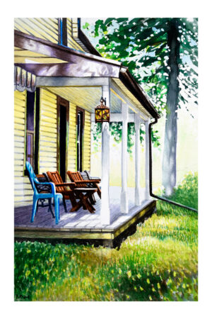 "The Porch" Signed Paper Print
