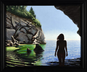 "Girl in Bruce Grotto"