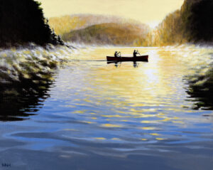 "Misty Morning Canoe"