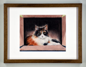 "My Box", Original Pastel, Framed