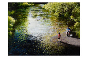 "Reeling It In" Signed Paper Print